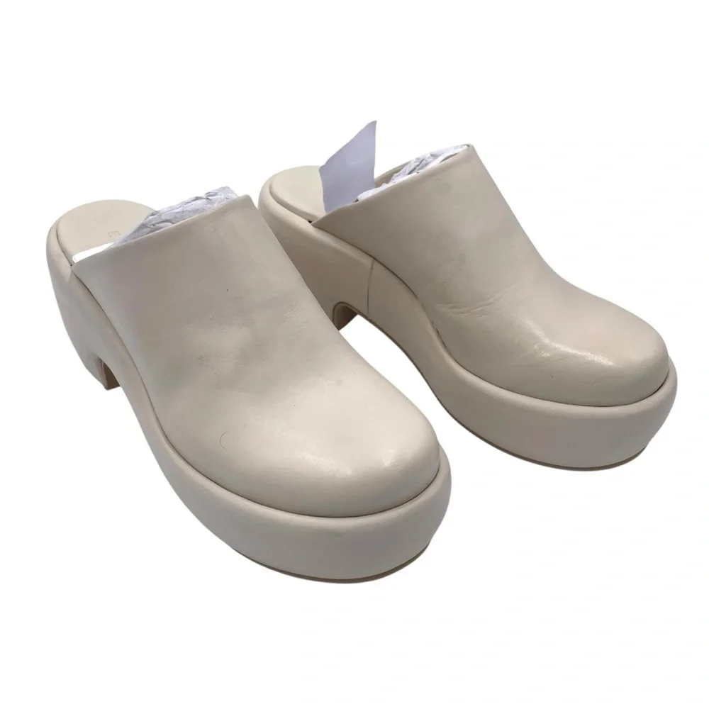 NEW Everlane Cream Parchment The Puffa Platform Clog in Size 6‎ - Picture 6 of 16